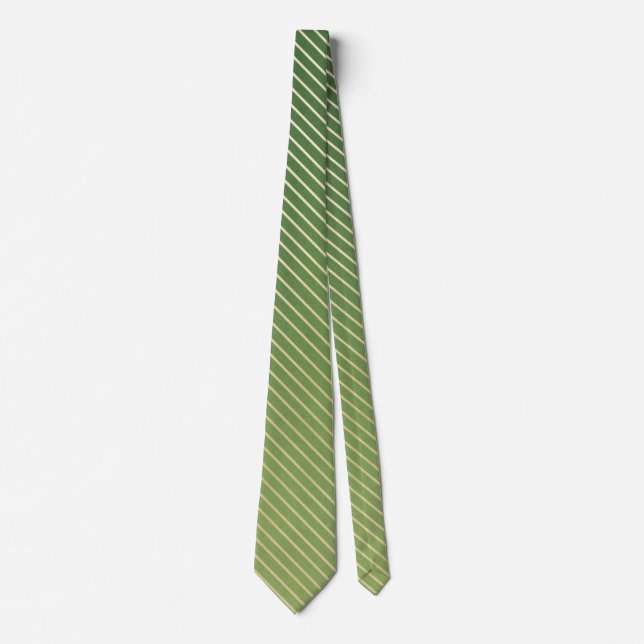Corbata Hermosa elegancia verde-dorada (Anverso)