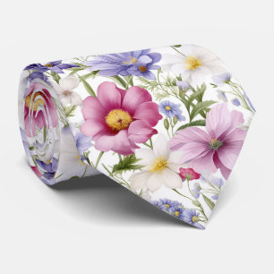Corbata Hermosa floral veraniega colorida