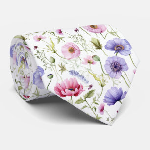 Corbata Hermosa marea de cuello floral de verano