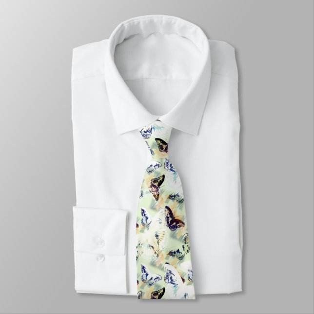 Corbata Hermosa mariposa con estilo (Atado)