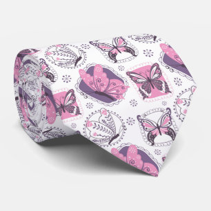 Corbata Hermosa mariposa floral Jardín Cuello de cordón