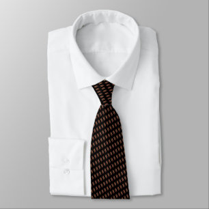 Corbata Hermosa raya negra marrón