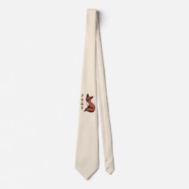 Corbata Hermosa zorra roja