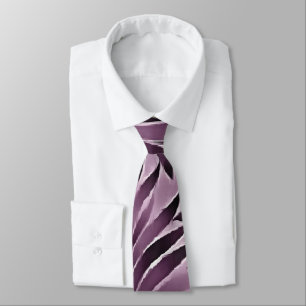 Corbata Hermosas Hojas en Púrpura Berenjena
