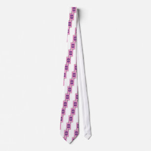 Corbata Hermoso bebé color rosa de color púrpura floral mo