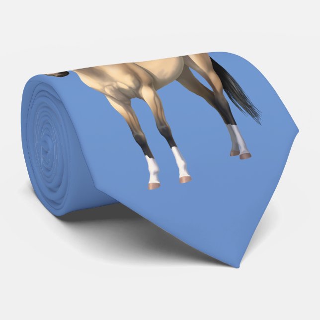 Corbata Hermoso caballo de piel de buca (Enrollado)