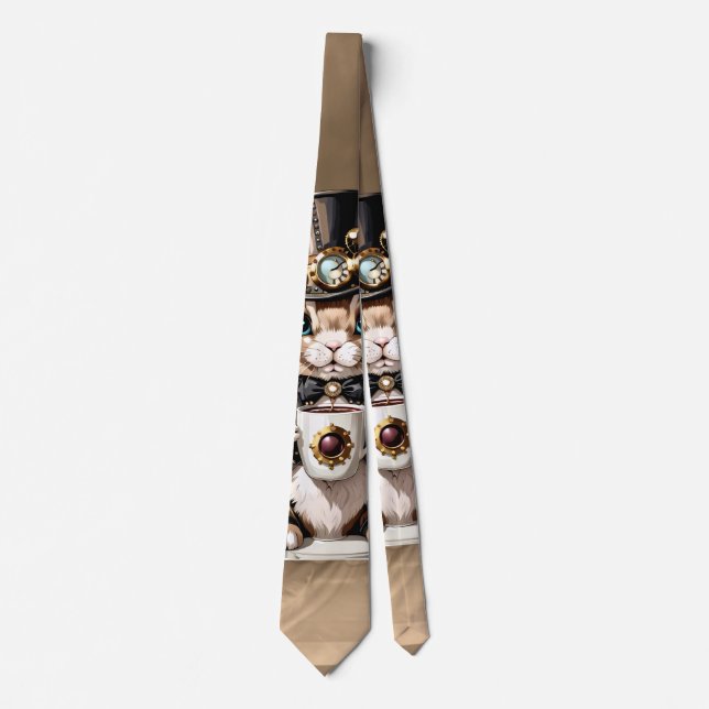 Corbata Hermoso conejito de Pascua. (Anverso)