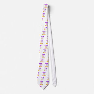 Corbata Hermoso diseño de arte moderno: morado y remolino