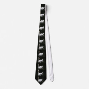 Corbata Hermoso traje de cisne blanco