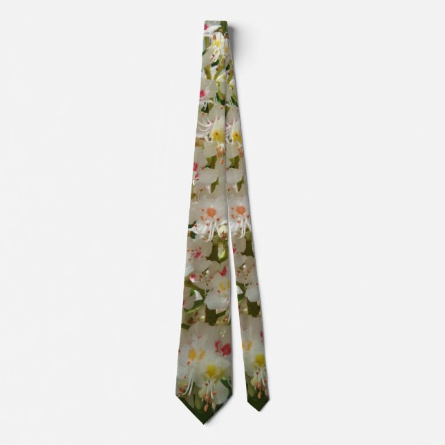 Corbata Hermoso traje de flores (Anverso)