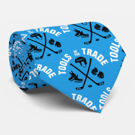 Corbata Herramientas de hockey sobre el comercio en azul