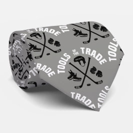 Corbata Herramientas de hockey sobre gris