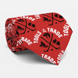 Corbata Herramientas de hockey sobre rojo