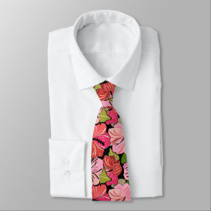 Corbata Hibisco rosado