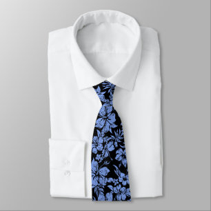 Corbata Hibiscus Pareau Hawaiian Floral con dos caras impr