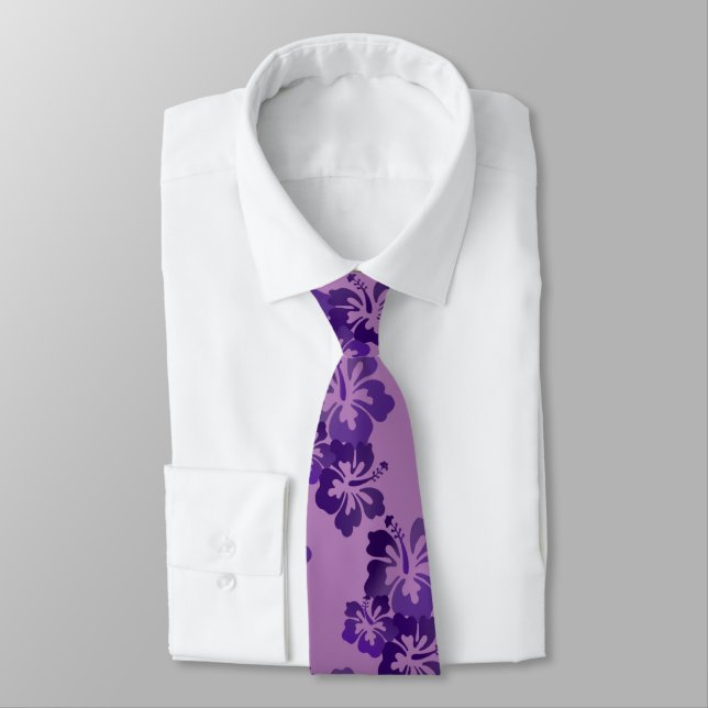 Corbata Hibiscus púrpura (Atado)