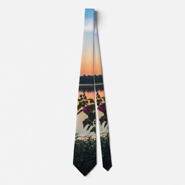 Corbata Hibiscus Sunrise Neck Tie (Anverso)