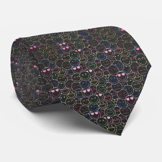 Corbata Hidden Rave Energy – Neon Pulse (Enrollado)