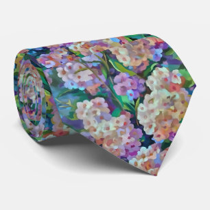 Corbata Hidrangeas artísticas Hortensia Arte Abstroral Flo