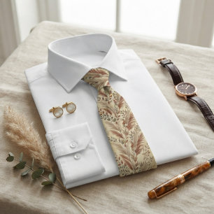 Corbata Hierba elegante de las Pampas y Eucalipto
