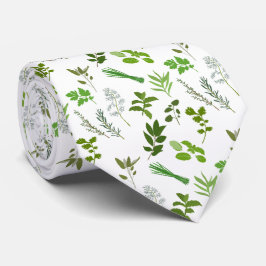 Corbata Hierbas verdes del jardín culinario de cocina verd