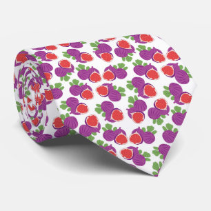 Corbata higo rojo morado