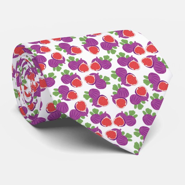 Corbata higo rojo morado (Enrollado)