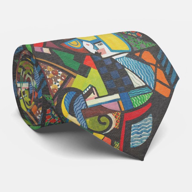 Corbata Hija en una mecedora - Arte moderno Sayen (Enrollado)