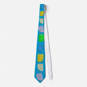 Corbata hilarante de las prescripciones del