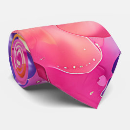 Corbata Hippie de arcoiris amarillo rosado vibrante neón