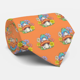 Corbata Hippie de hongo de hongo de concha de núcleo de al
