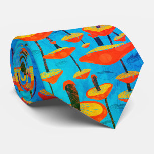 Corbata Hippie Dreamy Retro Vibe Encantador de champiñones