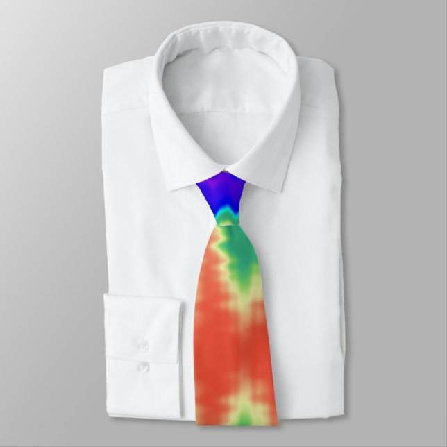 Corbata Hippie Tie Dye Necktie (Atado)