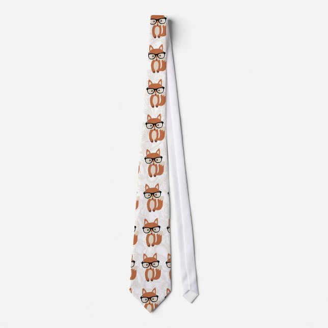 Corbata Hipster Baby Fox con gafas (Anverso)