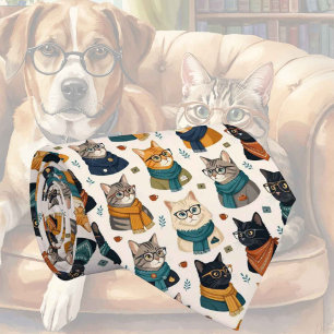 Corbata Hipster Faux Silk   Caballero Gatos con Estilo