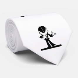 Corbata Historietas antiguas retro personalizado en blanco