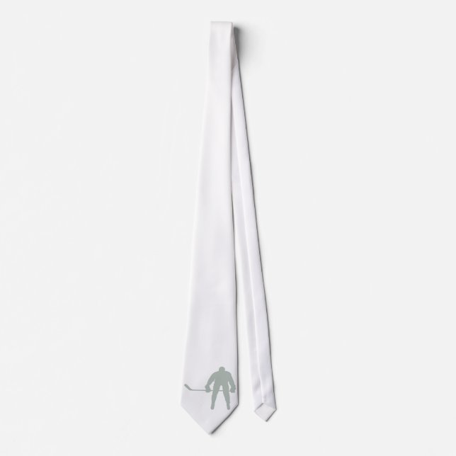 Corbata Hockey Ash Gray (Anverso)