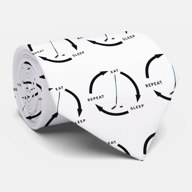 Corbata Hockey sobre hielo Eche Sleep Repetir el discurso  (Enrollado)