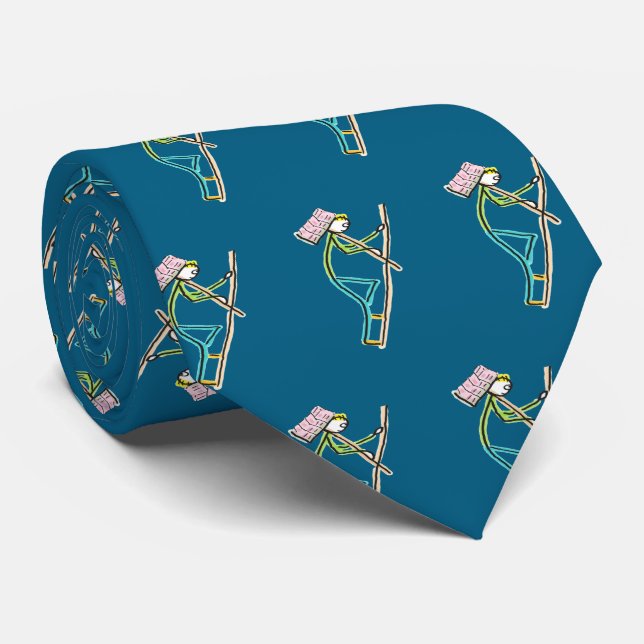 Corbata Hod Carrier Stickman (Enrollado)