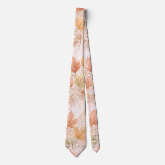 Corbata Hoja de Arce Otoño Suave (Anverso)