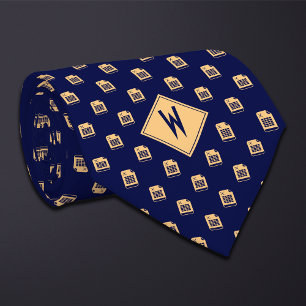 Corbata Hoja de cálculo de contable azul