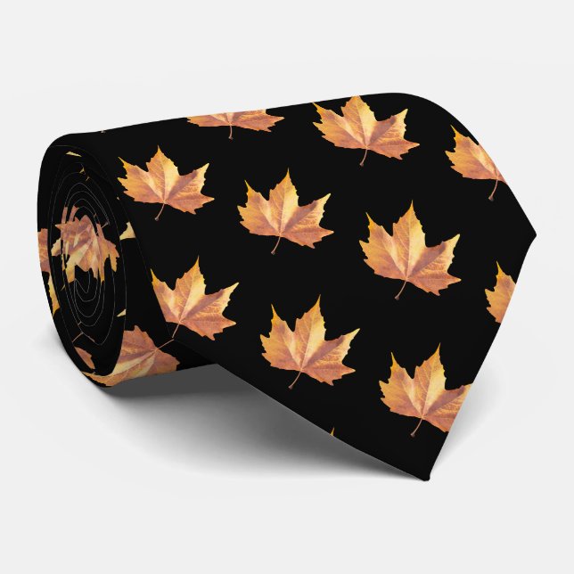 Corbata Hoja de otoño de arce (Enrollado)