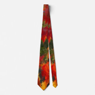 Corbata Hojas acuáticas de otoño