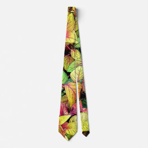 Corbata Hojas brillantes