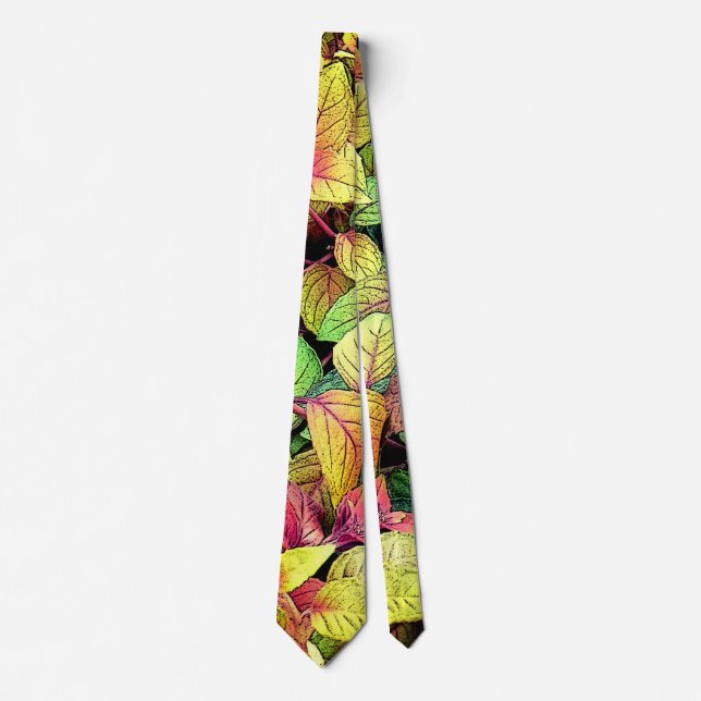 Corbata Hojas brillantes  (Anverso)