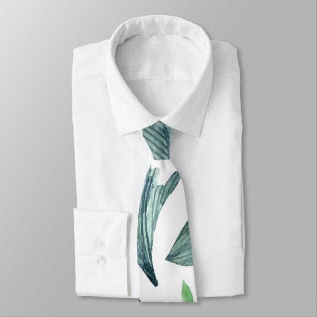 Corbata Hojas caídas acuarela 11 (Atado)