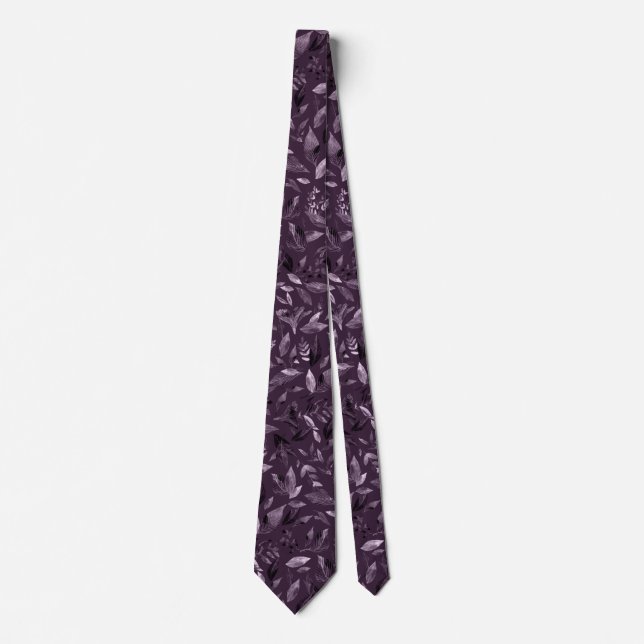 Corbata Hojas caídas acuarela 7 (Anverso)