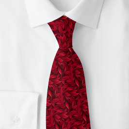 Corbata Hojas Carmesí