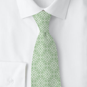 Corbata Hojas de eucalipto y líneas