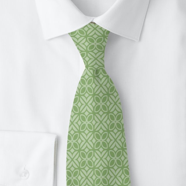 Corbata Hojas de musgo y líneas (Subido por el creador)